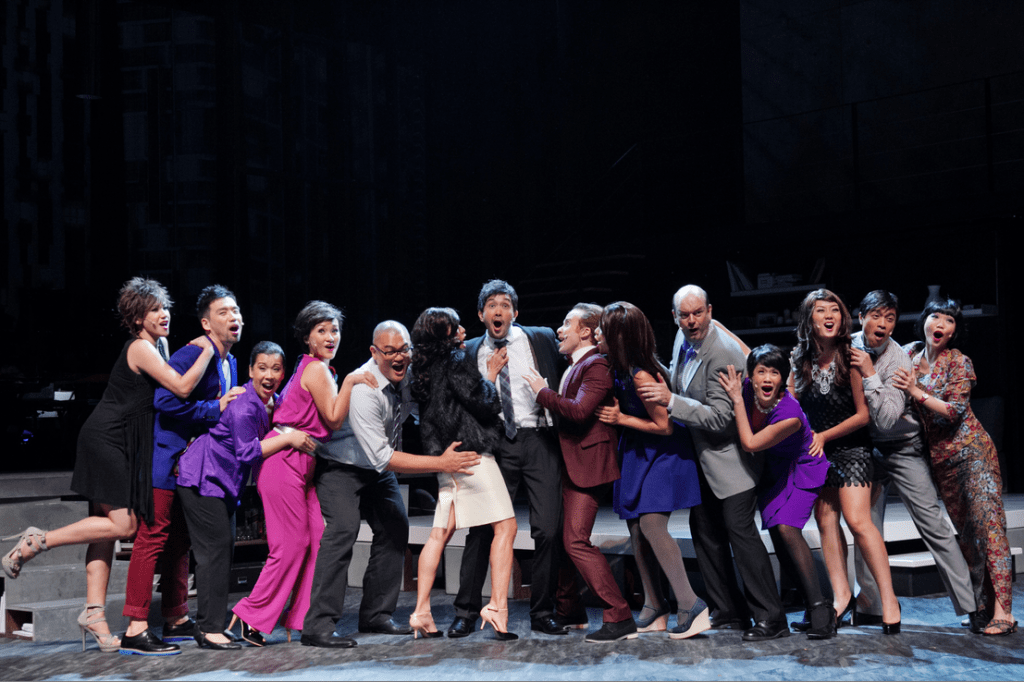 The cast of 'Company'. Photo courtesy of Dream Academy Productions.