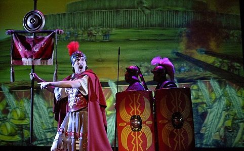 'Horrible Histories: Ruthless Romans' in KidsFest 2013. Photo courtesy of ABA Productions.