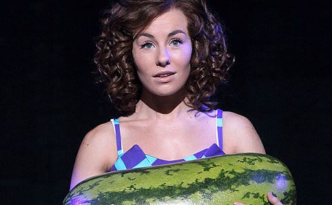 'Baby' carrying a watermelon from Dirty Dancing.