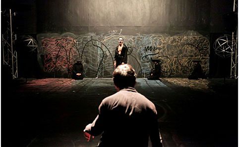 Scene from 'The Book of Living and Dying'. Image courtesy of Esplanade Theatre.