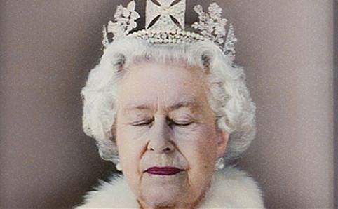 Chris Levine's piece of the Queen. Image courtesy of the artist.